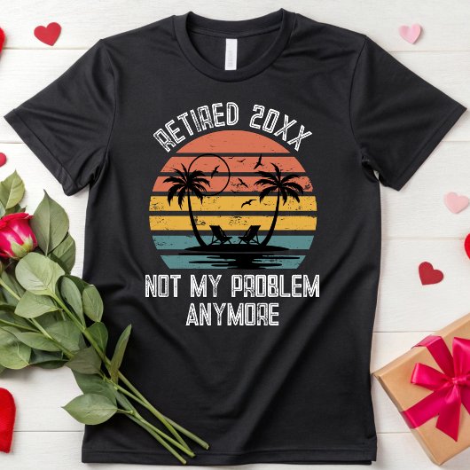 Retro Retirement Party Mannen Vrouwen Gepensioneer T-shirt