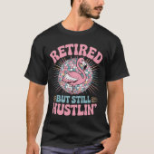 Retro Retirement Seventies Disco Flamingo T-shirt (Voorkant)