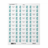 Retro Retouradres Etiket (Full Sheet)