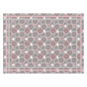 Retro, retro patroon, blauw en roze, elegant tafelkleed (Voorkant (Horizontaal))