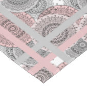 Retro, retro patroon, blauw en roze, elegant tafelkleed (Gekanteld)