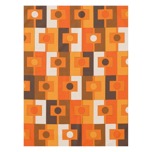 Retro Retro Rettangel geometrisch mid-Century mod Tafelkleed (Voorkant)