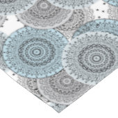 Retro, retropatroon, blauw en grijs, elegant tafelkleed (Gekanteld)