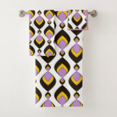 Retro, retrornament bad handdoek (Insitu)