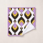 Retro, retrornament bad handdoek (Wasdoekje)