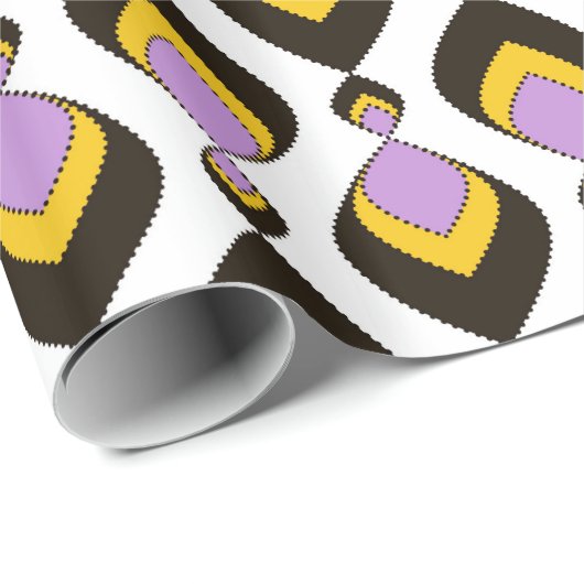 Retro, retrornament cadeaupapier (Rol Hoek)