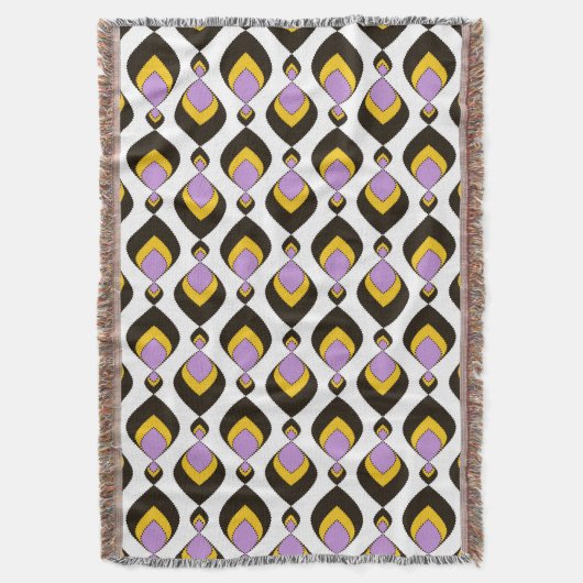 Retro, retrornament deken (Voorkant Verticaal)