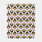 Retro, retrornament fleece deken (Voorkant)