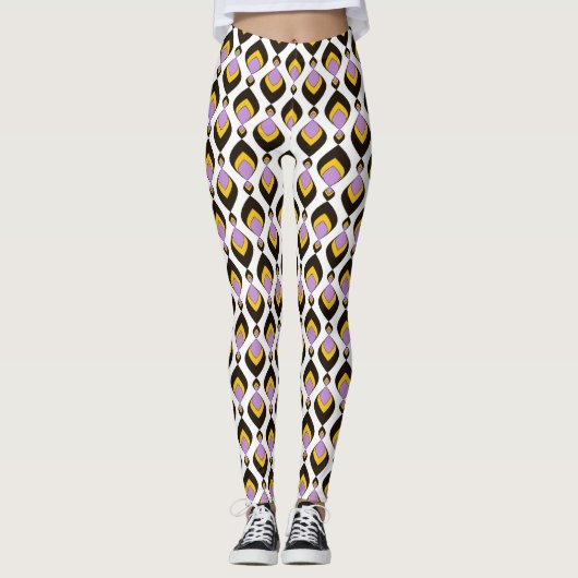 Retro, retrornament leggings (Voorkant)