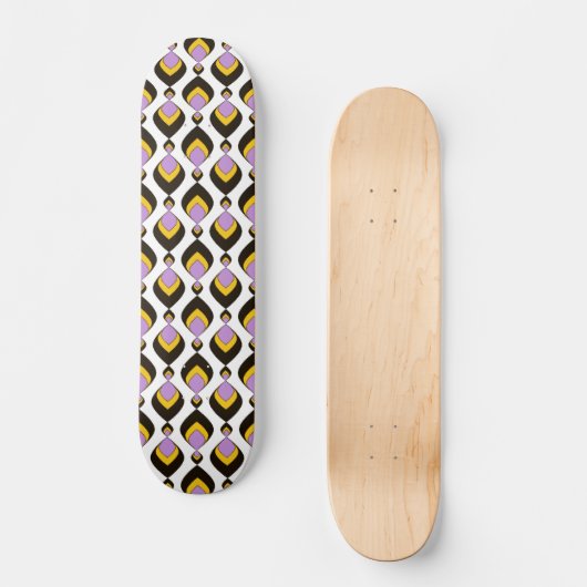 Retro, retrornament persoonlijk skateboard (Voorkant)
