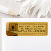 Retro Return Address Label door RoseWrites (Insitu)