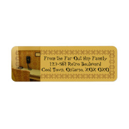 Retro Return Address Label door RoseWrites