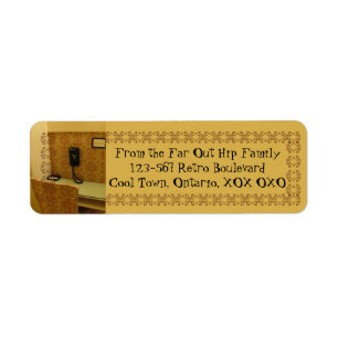 Retro Return Address Label door RoseWrites