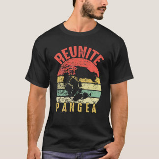 Retro  Reunite Pangea Funny Earth Day-Geolo T-shirt