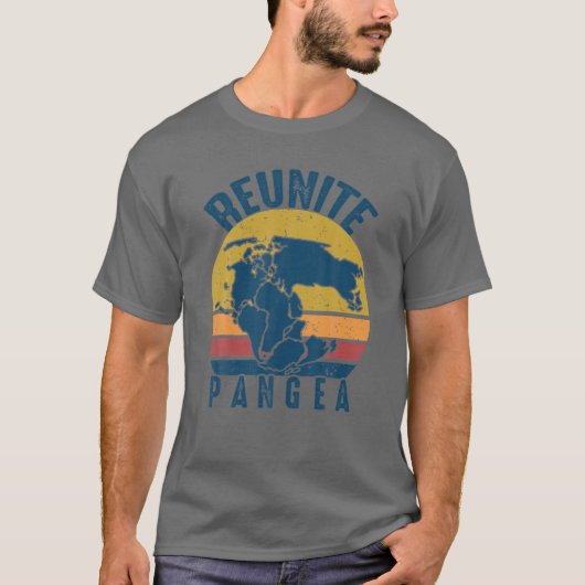 Retro Reunite Pangea Funny Geologist - Geol T-shirt (Voorkant)