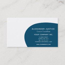 Retro Reversible Custom Color Mid-Century Modern Visitekaartje