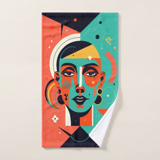 Retro revival bad handdoek (Handdoek)