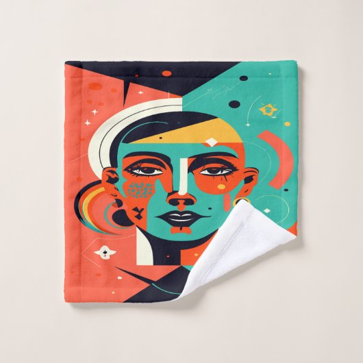 Retro revival bad handdoek (Wasdoekje)