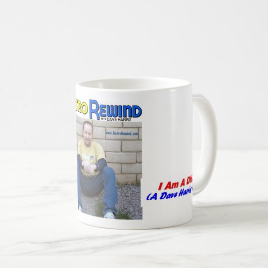 Retro Rewind Dave Harris DHP mok (Voorkant rechts)