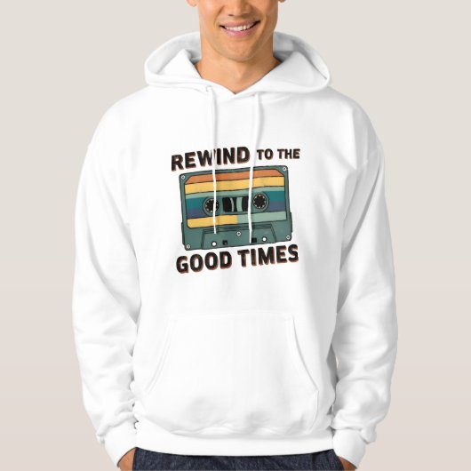 Retro Rewind Mannen Hoodie (Voorkant)