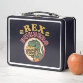 Retro Rex Burgers T-Rex Eet Cheeseburger 70s (In situ)