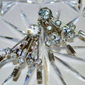 Retro Rhinestone “Art Deco Chic in zilvergrijs Leggings