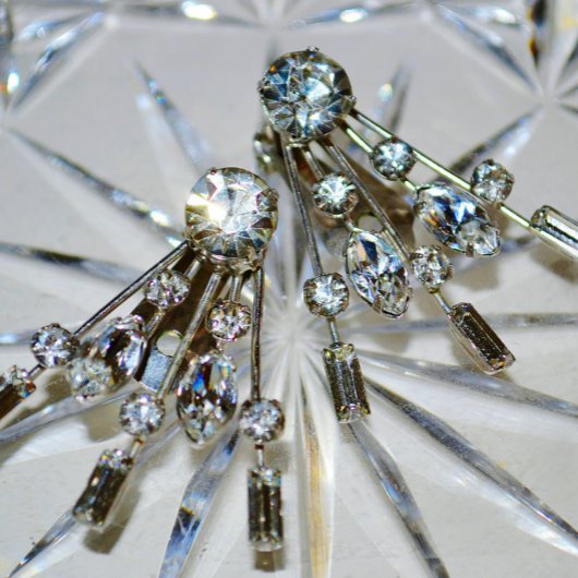 Retro Rhinestone “Art Deco Chic in zilvergrijs Leggings