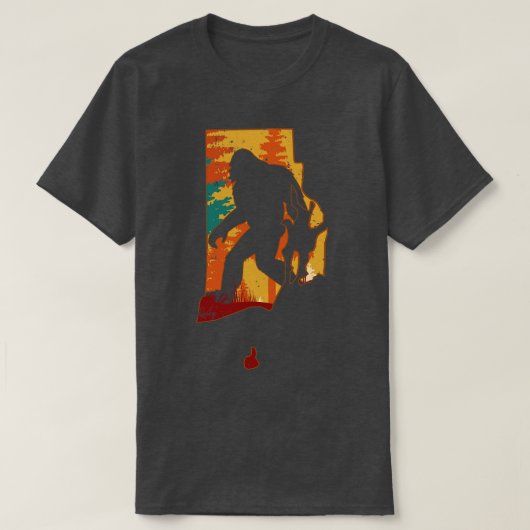Retro Rhode Island T-shirt (Design voorkant)