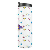 Retro Rhodes Pride Dagen 2024 Thermische Tumbler Thermosbeker (Geroteerd rechts)