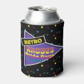 Retro Rhodes Pride Days 2024 koelbox Blikjeskoeler (Blikje Voorkant)