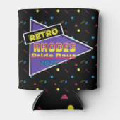 Retro Rhodes Pride Days 2024 koelbox Blikjeskoeler (Voorkant)