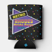 Retro Rhodes Pride Days 2024 koelbox Blikjeskoeler (Achterkant)