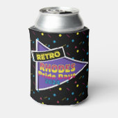 Retro Rhodes Pride Days 2024 koelbox Blikjeskoeler (Blikje Achterkant)