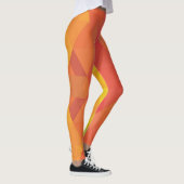 Retro rhombus abstract ontwerp leggings (Rechts)