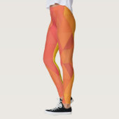 Retro rhombus abstract ontwerp leggings (Links)