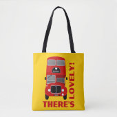  Retro Rhondda, Wales Double Decker Bus Tote Bag (Voorkant)