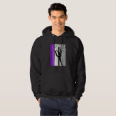 Retro Rhythmic Gymnastics Girl Inspire Inspiring S Hoodie (Voorkant volledig)