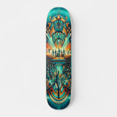 "Retro Rhythms Festival Deck" Persoonlijk Skateboard (Voorkant)