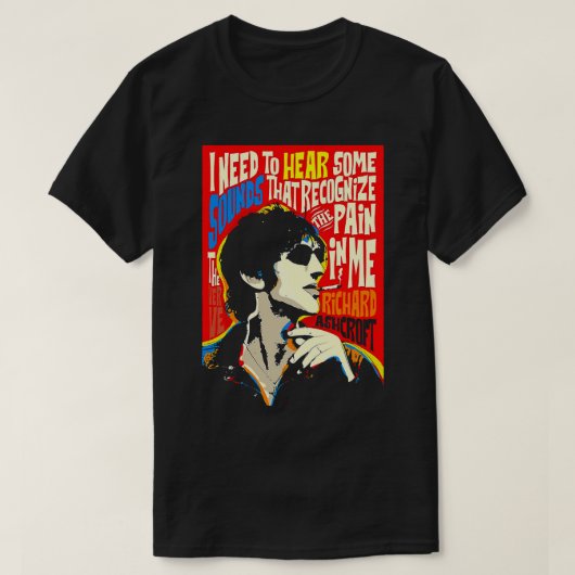Retro Richard Art Ashcroft Cool Graphic Gift T-shirt (Design voorkant)