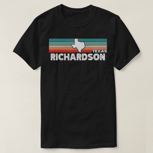  Retro Richardson TX Tourist Native Teas St. T-shirt (Design voorkant)