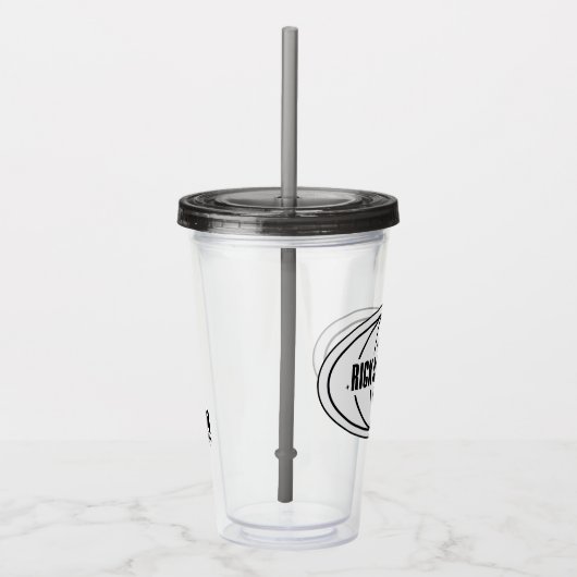 Retro Rick en Morty C-137 Dimension-badge Acryl Drinkbeker (Rechts)