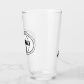 Retro Rick en Morty C-137 Dimension-badge Glas (Links)