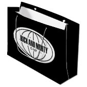 Retro Rick en Morty C-137 Dimension-badge Groot Cadeauzakje (Voorkant Gekanteld)