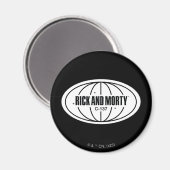 Retro Rick en Morty C-137 Dimension-badge Magneet (Voorkant / Achterkant)
