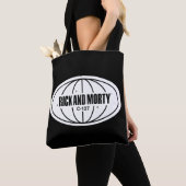 Retro Rick en Morty C-137 Dimension-badge Tote Bag (Dichtbij)