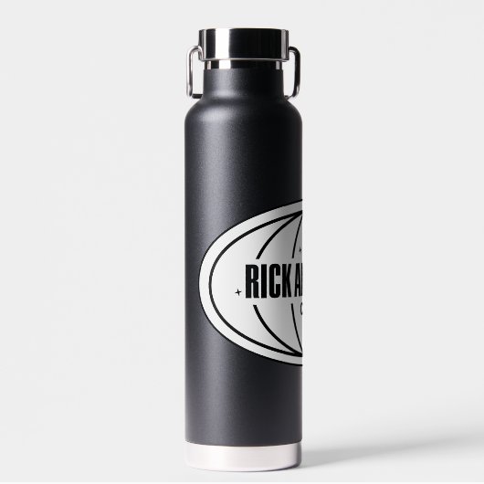 Retro Rick en Morty C-137 Dimension-badge Waterfles (Voorkant)