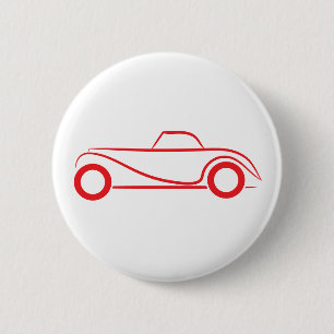 Retro Ride Buttonnen –  voertuig Ronde Button 5,7 Cm