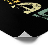 Retro Ride Dirt Bike Motocross-motorrijwiel Poster (Hoek)