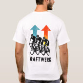 Retro Ride Revolution: Kraftwerk Cycling Crew T-sh T-shirt (Achterkant)