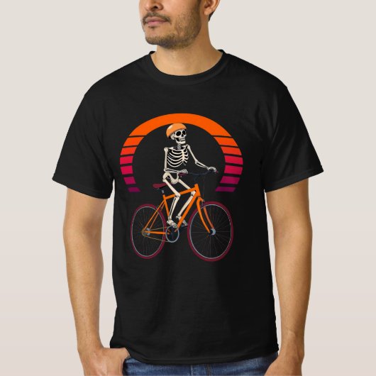 Retro Ride Skelet T-shirt (Voorkant)